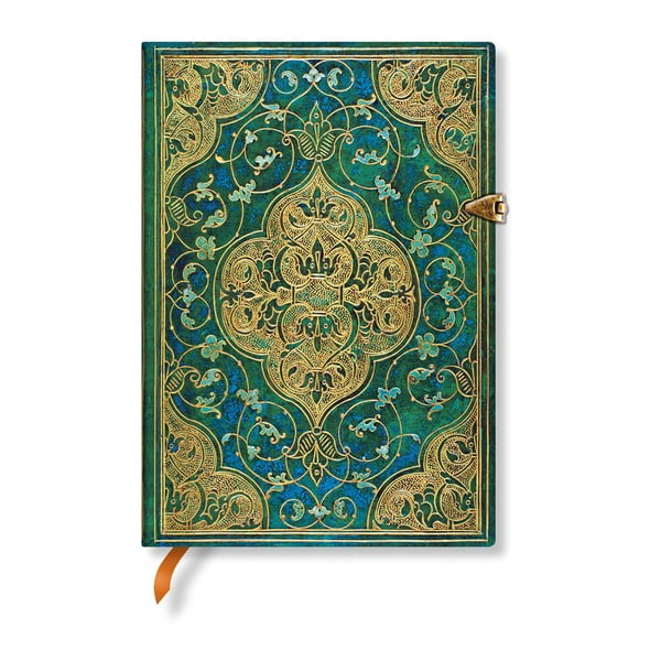 Тетрадка с твърди корици Turquoise Chronicles, 13 x 18 cm - Paperblanks