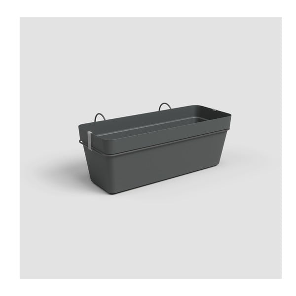 Висяща самонапоителна саксия от рециклирана пластмаса 50 cm Capri – Artevasi-image-1