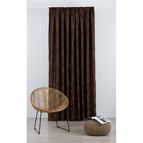 Тъмнокафява завеса 210x245 cm Nydia - Mendola Fabrics