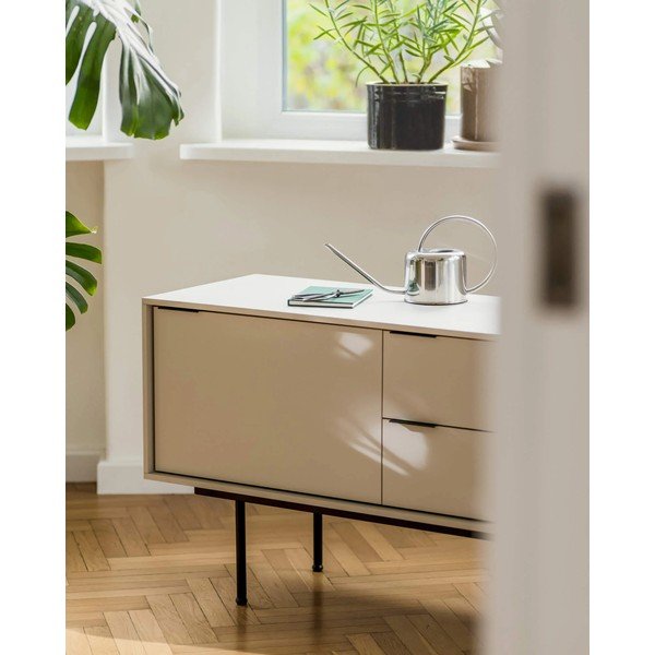 Сиво-бежова маса за телевизор 189x61x42 cm Mod – noo.ma-image-3