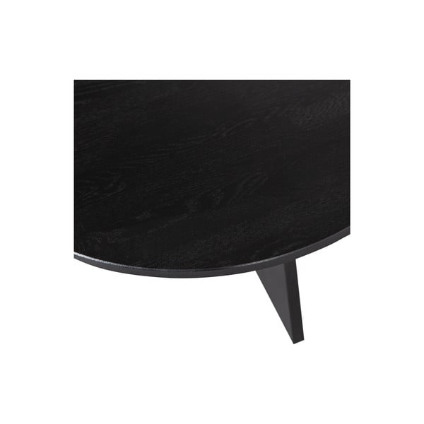 Черна кръгла масичка за кафе ø 90 cm Fries – WOOOD-image-4