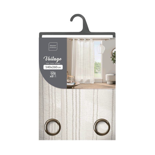 Бяло перде 140x260 cm Zaho – douceur d'intérieur-image-3