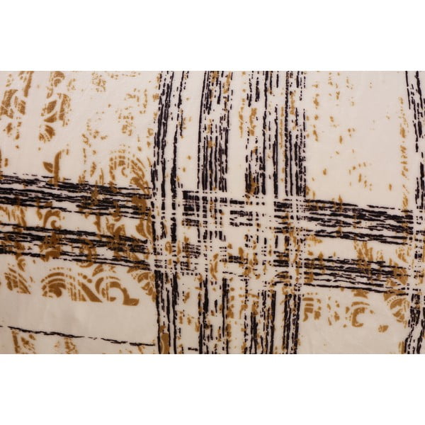 Черно-кремаво спално бельо за единично легло от микроплюш 140x200 cm Enrico – My House-image-2