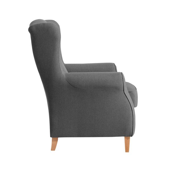 Antracitové křeslo ušák Max Winzer Lorris Anthracite-image-1