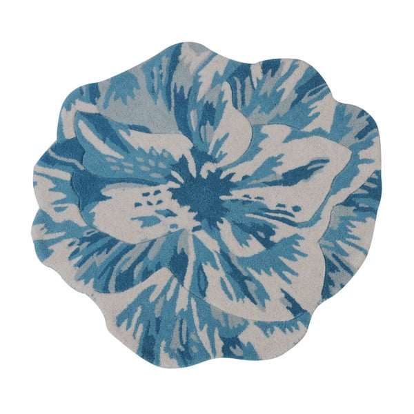 Vlněný koberec Juniper Blue, 90 cm