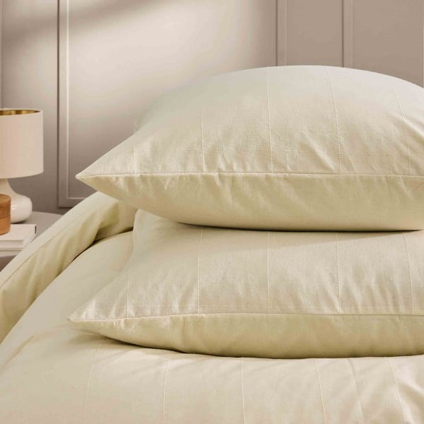 Двойно удължено спално бельо в цвят слонова кост 240x220 cm Linella – douceur d'intérieur-image-3