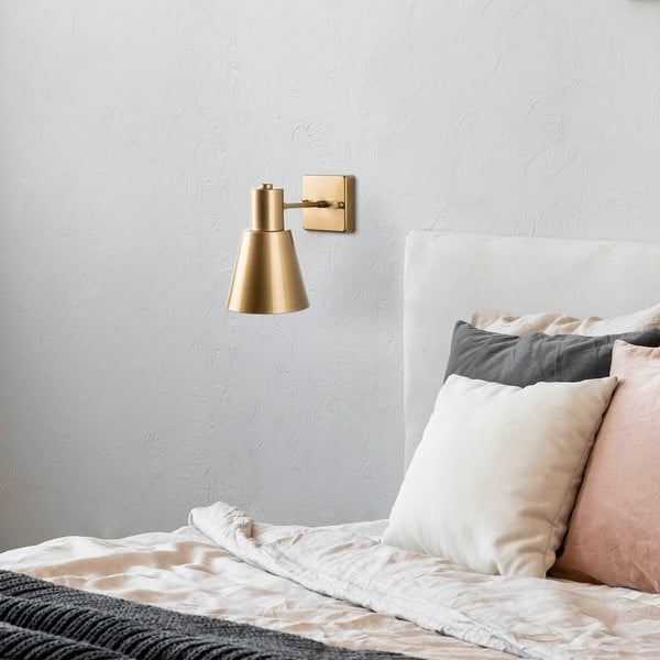 Стенна лампа в златист цвят ø 14 cm Funnel – Opviq lights-image-2