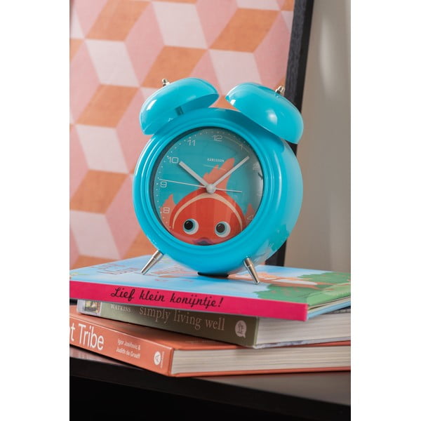 Детски будилник ø 15 cm Peekaboo Goldfish – Karlsson-image-1