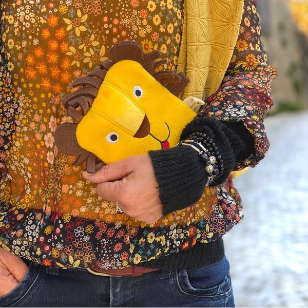 Жълт термофор от флийс 200 ml Eco Junior Comfort – Hugo Frosch-image-1