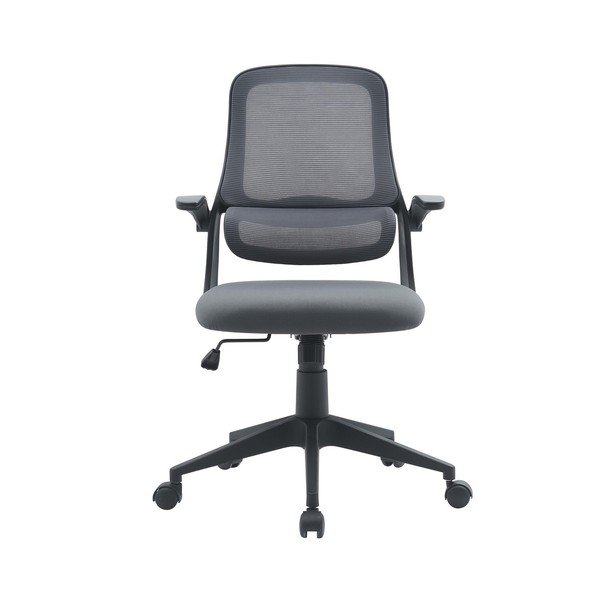 Сив тапициран офис стол Gilmore – Yes Everyday-image-1