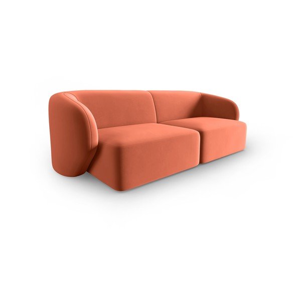 Розов кадифен диван 188 cm Paolo – Milo Casa-image-2