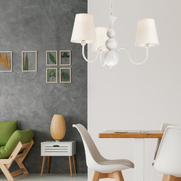 Бяло висящо осветително тяло - LAMKUR-image-2