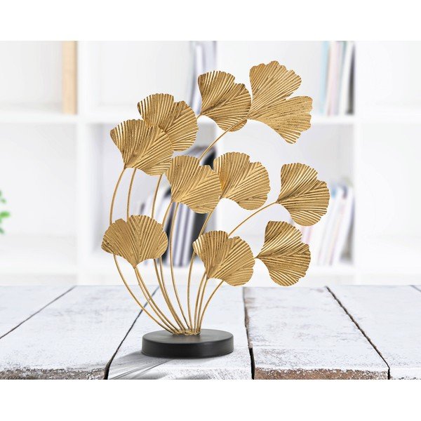 Метална статуетка в златна декорация Вятърно листо - Mauro Ferretti-image-1