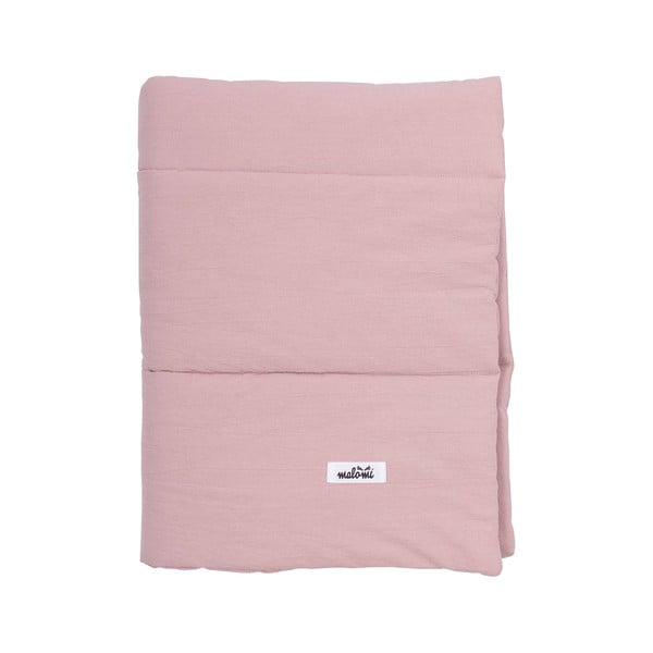Розово памучно бебешко одеяло 80x100 cm - Malomi Kids