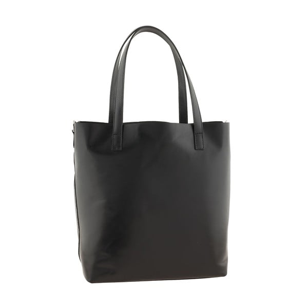 Kožená kabelka Italian Simplicity, černá