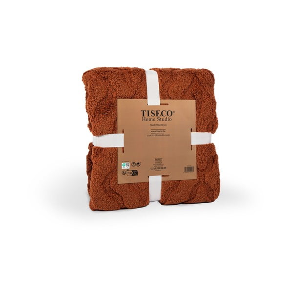 Червено-оранжево одеяло от микроплюш 150x200 cm Rena – Tiseco Home Studio-image-2