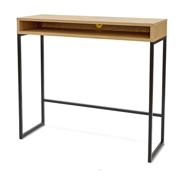 Работна маса с дъбов плот 35x100 cm Frame – Woodman-image-2