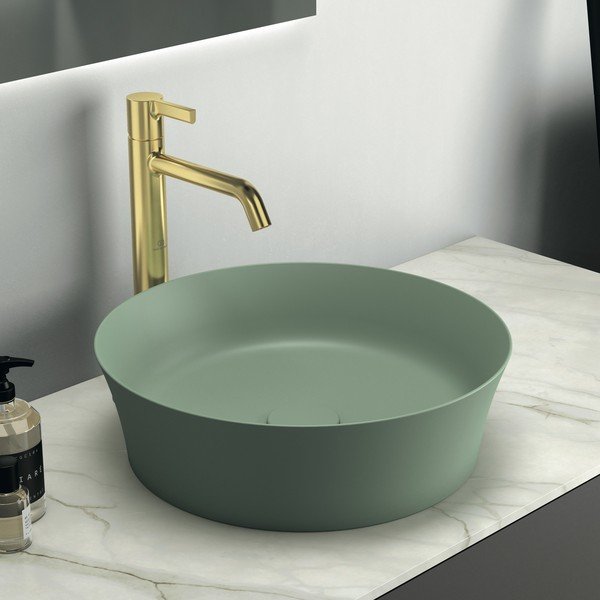 Зелена керамична кръгла мивка ø 40 cm Ipalyss – Ideal Standard-image-1
