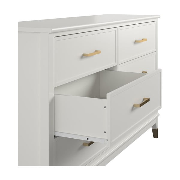 Бял скрин , 144 x 85 cm Westerleigh - CosmoLiving by Cosmopolitan-image-3