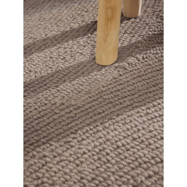 Ръчно изработен вълнен кръгъл килим в кафяво-сив цвят ø 200 cm Eleni Taupe – Hanse Home-image-4