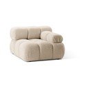 Бежов модул за диван от букле (десен ъгъл) Bellis – Micadoni Home