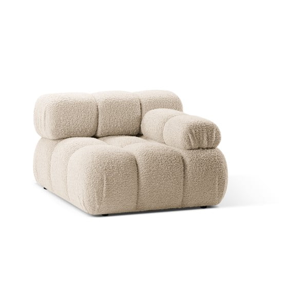 Бежов модул за диван от букле (десен ъгъл) Bellis – Micadoni Home-image-3
