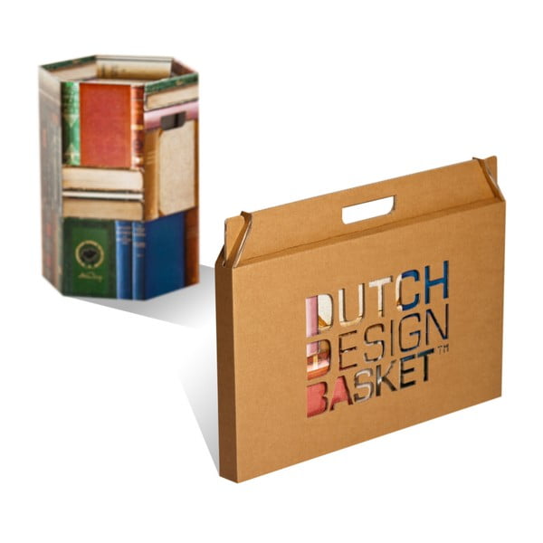 Картонено кошче за отпадъци Книги - Dutch Design-image-2