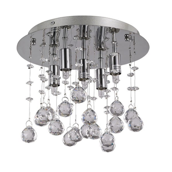 Stropní svítidlo Evergreen Lights Crido Drops Chrome, ⌀ 26 cm