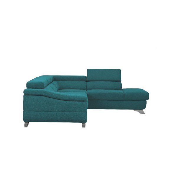 Tyrkysová rozkládací rohová pohovka Windsor & Co Sofas Gamma, pravý roh-image-3