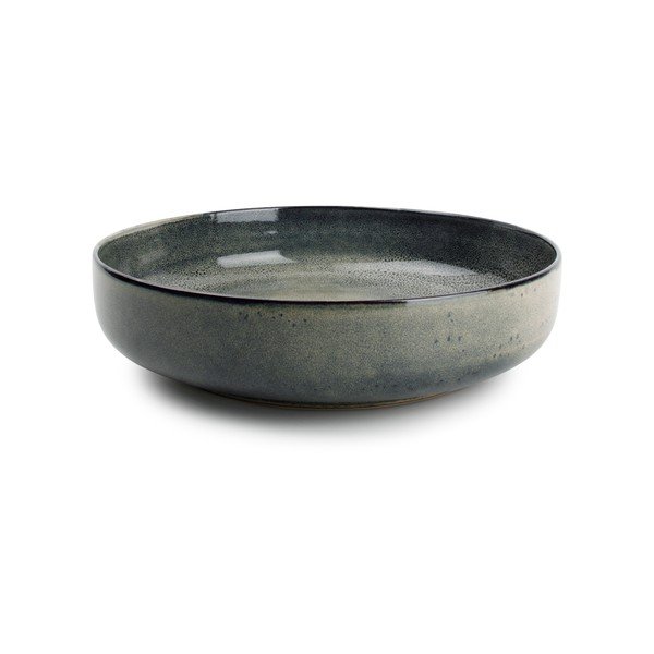 Зелена/синя глинена чиния за сервиране ø 28 cm Meridian – Salt&Pepper
