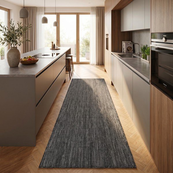 Черна пътека за открито и закрито 80x250 cm Mira 1450 – Ayyildiz Carpets-image-1