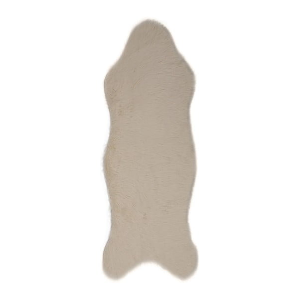 Кремава пътека от изкуствена кожа Pelus Cream, 75 x 200 cm - Unknown