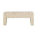 Бежова подплатена пейка от прежда с примки от букле Frex – WOOOD