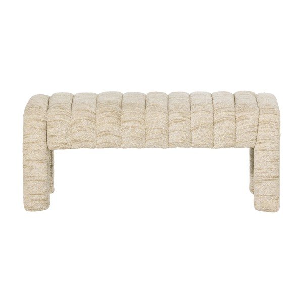 Бежова подплатена пейка от прежда с примки от букле Frex – WOOOD