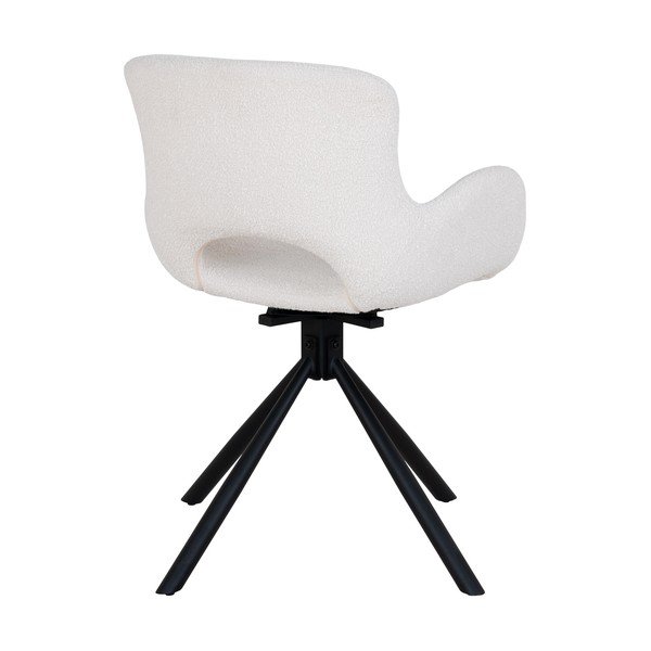 Бели тапицирани трапезни столове в комплект с подлакътници 2 бр. Amorim – House Nordic-image-3