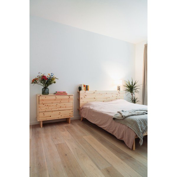 Двойно легло от борова дървесина с решетка 140x200 cm Retreat - Karup Design-image-4