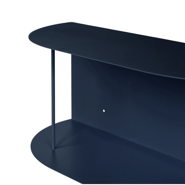 Тъмносин на няколко нива метален стенен рафт 80 cm Lina – noo.ma-image-4