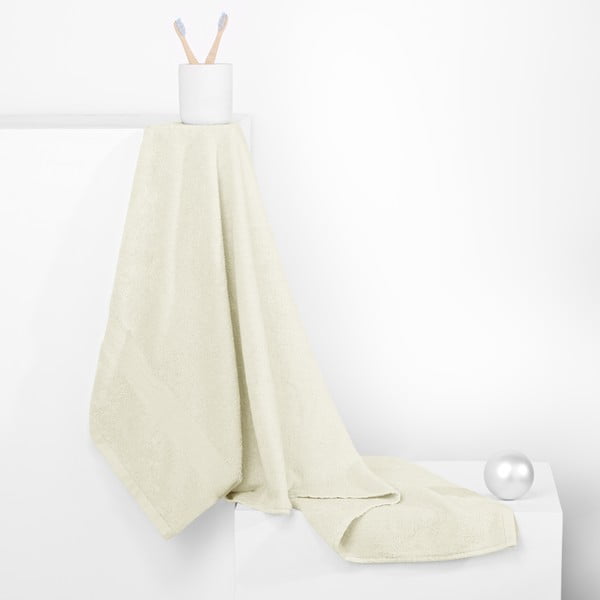 Кремава памучна кърпа от тери 30x50 cm Marina – DecoKing-image-2