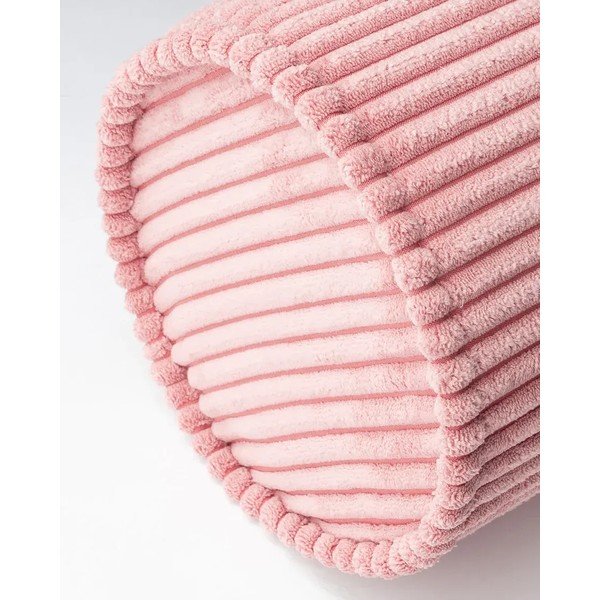 Розова детска възглавница за диван от рипсено кадифе Roll – Wigiwama-image-4