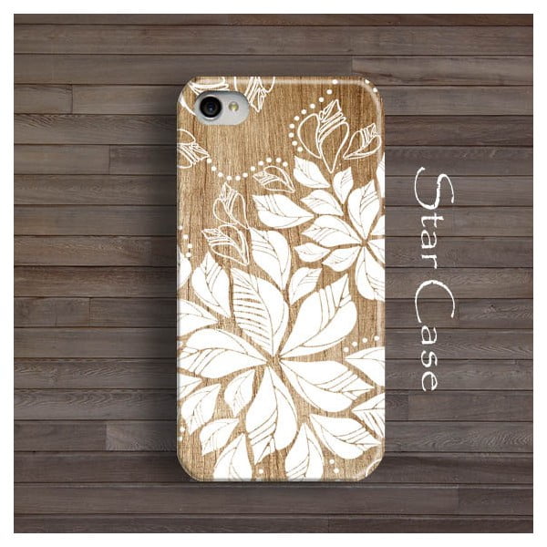 Obal na iPhone 4/4S White Floral