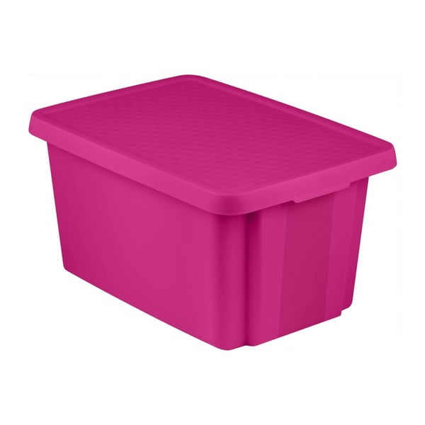 Лилава кутия за съхранение с капак , 45 л Essentials - Curver