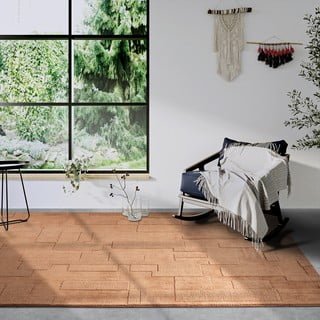 Кафяв ръчно изработен вълнен килим 160x230 cm Wilhelmine – Villeroy&Boch