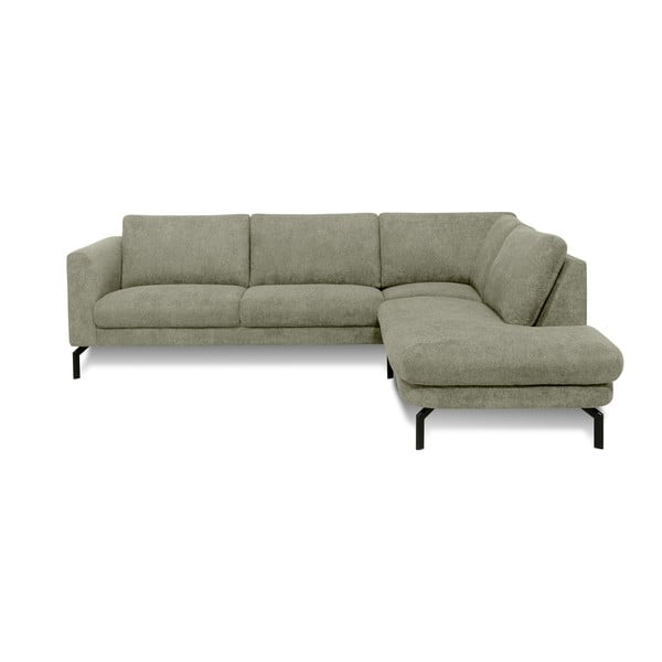 Светлозелен ъглов диван (десен ъгъл) Gomero – Scandic