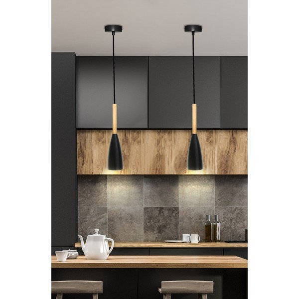 Висящо осветително тяло с метален абажур ø 10 cm Trosa – Candellux Lighting-image-1