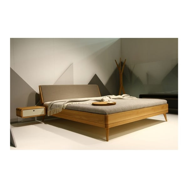 Dvoulůžková postel z masivního dubového dřeva Javorina Direct, 160 x 200 cm-image-4