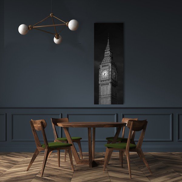 Картина на платно Сребърен Биг Бен, 45 x 140 cm - Styler-image-1
