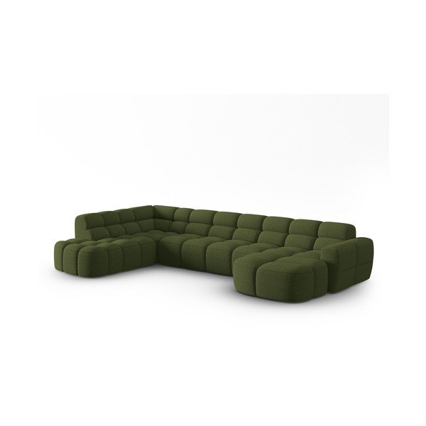 Зелен ъглов диван Lisa – Micadoni Home-image-2