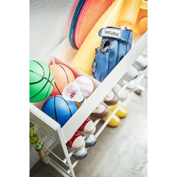 Бяла метална стойка за детски обувки 74,5x74,5x22 cm Tower – YAMAZAKI-image-1