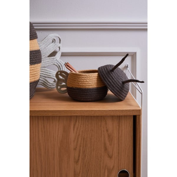 Текстилна детска кошница за играчки ø 15x15 cm Baby Bee – Lorena Canals-image-3