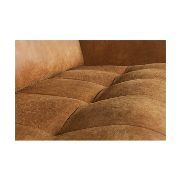 Кафяв диван от изкуствена кожа 277 cm Rodeo – WOOOD-image-4